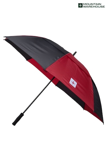 Mountain Warehouse Red Vertical Stripe Golf Umbrella (L04010) | £23