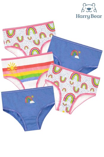 Harry Bear Purple Rainbow Underwear 5 Pack (L06950) | £12