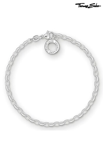 Thomas Sabo Sterling Silver Fine Charm Bracelet (L07743) | £32