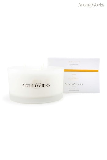 AromaWorks Serenity Serenity Large 3-Wick Scented Candle (L09656) | £43