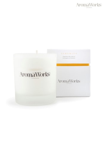 AromaWorks Clear Serenity Medium 30cl Scented Candle (L09683) | £32