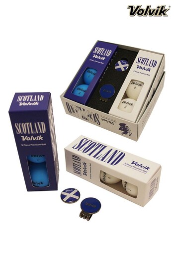 Volvik Blue Scotland Golfball Pack (L11544) | £29