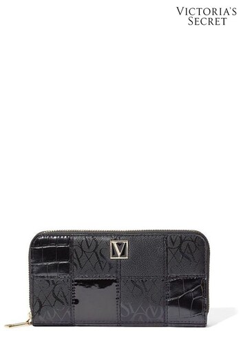 Victoria's Secret Noir Black Patchwork The Victoria Wallet (L11996) | £39
