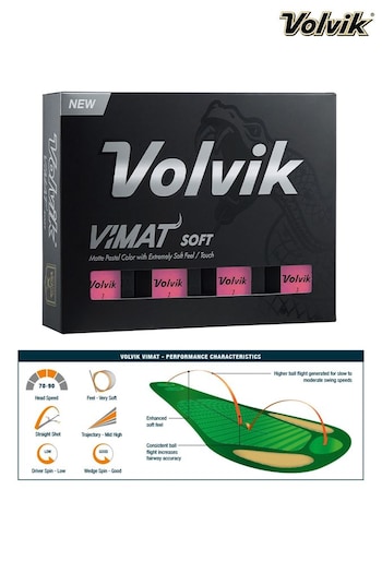 Volvik Pink Vimat Soft Golfball Pack (L13606) | £20