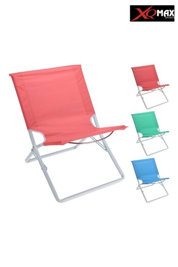 Brand Fusion Red Foldable Beach Chair (L13680) | £22