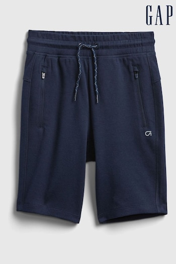 Gap Navy Blue Pull On Zip Pocket Jogger Shorts mia (L14430) | £12