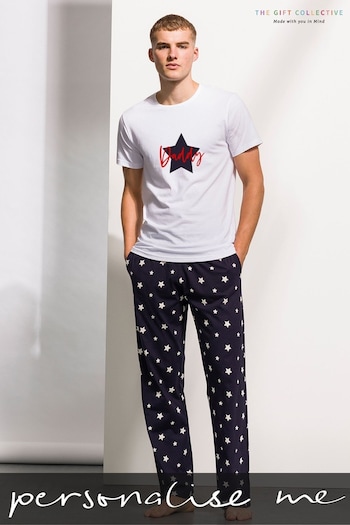 Personalised Mens Christmas Pyjama Set by The Gift Collective (L16400) | £28