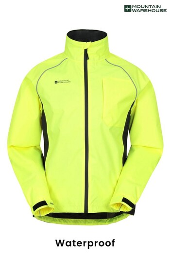 Mountain Warehouse Yellow Mountain Warehouse Adrenaline Waterproof Mens Iso-Viz Jacket (L16497) | £49