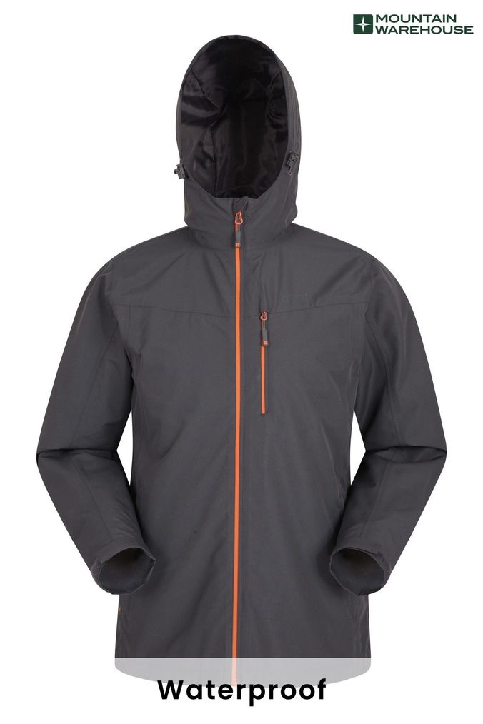 Mountain Warehouse Grey/Black Brisk Extreme Mens Waterproof Jacket (L16534) | £90