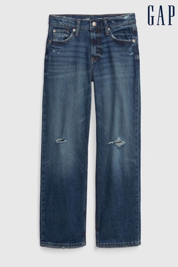 Gap Dark Wash Blue Organic Cotton High Rise '90s Loose Jeans (L17150) | £30