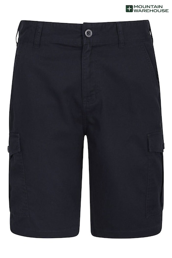 Mountain Warehouse Navy Lakeside Mens Cargo cotton Shorts (L18417) | £26