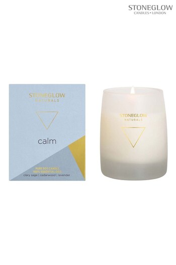 Stoneglow Clear Naturals Calm Clary Sage Cedarwood Lavender Tumbler Scented Candles (L19934) | £35