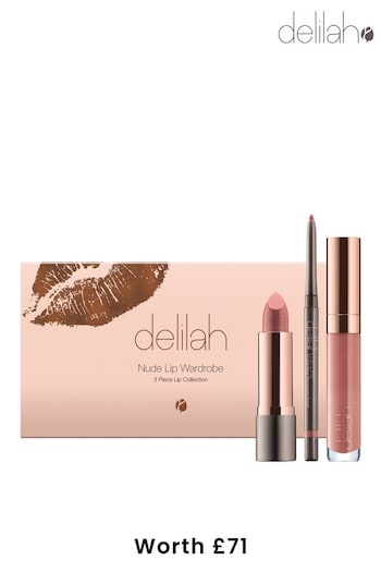delilah Nude Lip Trio Gift Set - Volume 1 ( Worth £71) (L20639) | £44
