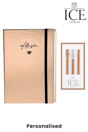 Personalised Notebook with  Set Of Pens by Ice London (L29142) | £20
