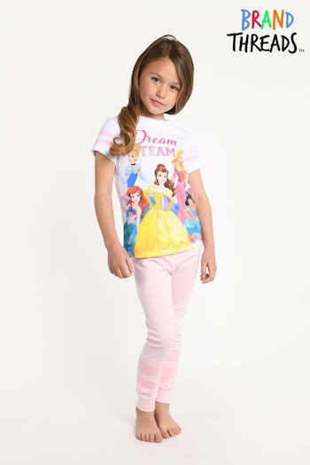 Brand Threads Pink Disney Princesses Girls Pyjama (L29880) | £17