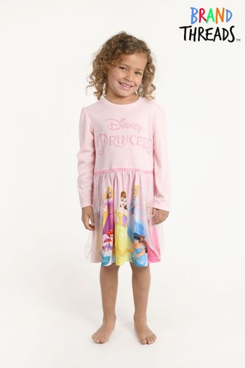 Brand Threads Pink Princess Girls Recycled Polyester Disney Nightie (L29881) | £14