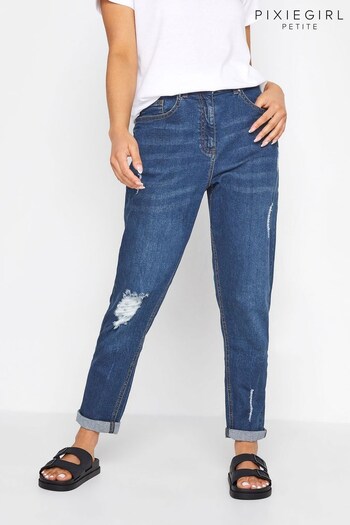 PixieGirl Petite Blue Mom Jeans (L30671) | £35