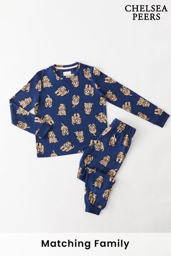 Chelsea Peers Blue Kids Cockapoo Pyjama Set (L30706) | £28