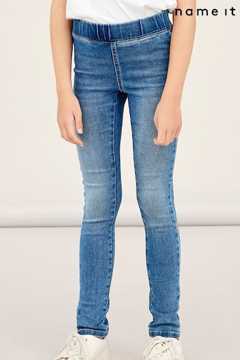 Name It Light Blue Polly Elasticated Waist Pull on Jeggings (L31411) | £18