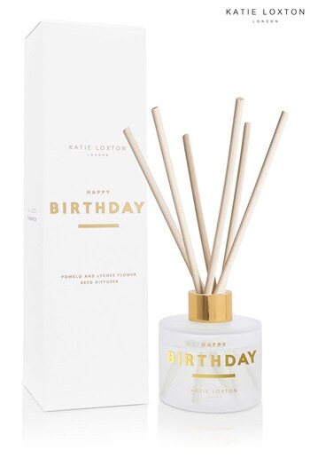 Katie Loxton Sentiment Reed Diffuser | Happy Birthday | Pomelo and Lychee Flower |100ml (L42310) | £20