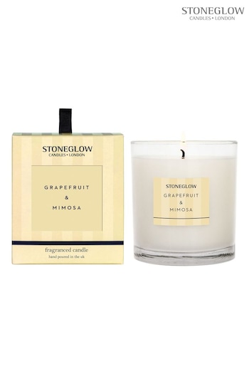 Stoneglow Clear Modern Classics Grapefruit and Mimosa Tumbler Scented Candle (L42927) | £22