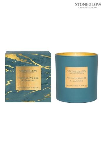 Stoneglow Clear Papyrus Woods and Jasmine Tumbler Scented Candle (L43437) | £27