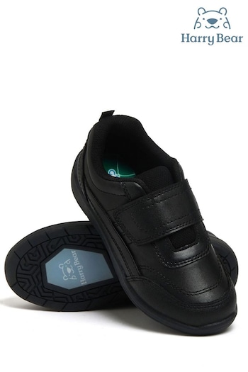 Harry Bear Black Dinosaur night School Shoes (L46482) | £25