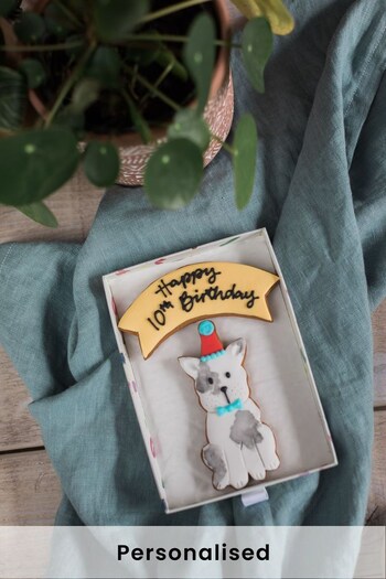 Personalised Celebration Dog Biscuit Gift by Honeywell Bakes (L46500) | £18