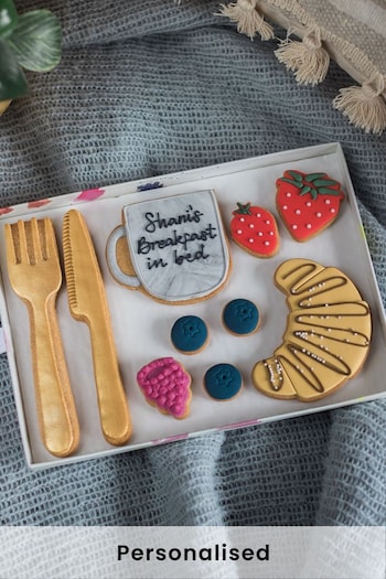 Personalised Breakfast in Bed Biscuit Gift by Honeywell Bakes (L46501) | £28
