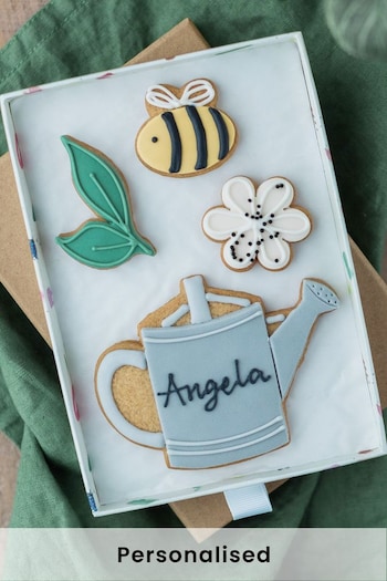 Personalised Garden Lover Biscuit Gift Set by Honeywell Bakes (L46740) | £18