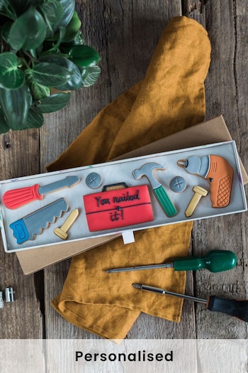 Personalised Tools Biscuit Gift by Honeywell Bakes (L46872) | £26