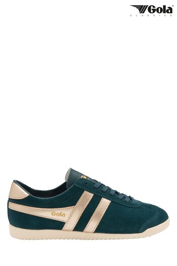 Gola Navy Ladies' Bullet Pearl Suede Lace-Up Trainers (L54261) | £75