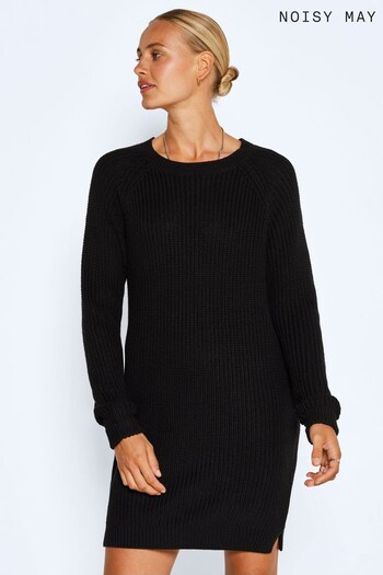 NOISY MAY Black Long Sleeve Jumper Dress (L60648) | £35