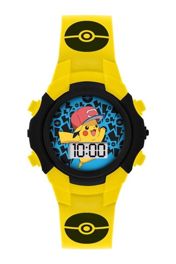 Peers Hardy Yellow Pokémon Character Print and Dial Digital Flashing Watch (L67374) | £15