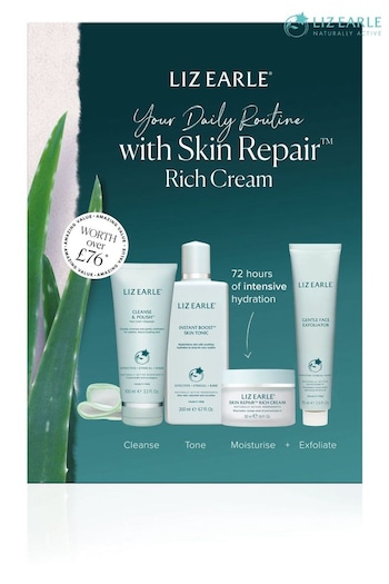 Liz Earle Your Daily Routine With Skin Repair Rich Cream Kit (worth £76) (L71484) | £44