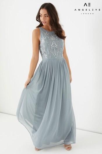 Angeleye Grey Embellished Maxi Dress (L81856) | £75