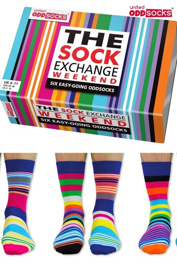 United Odd Socks Striped The Socks Exchange Weekend Socks Set (L82235) | £14