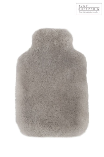 Just Sheepskin Grey Rebecca Sheepskin Hot Water Bottle (L82716) | £60