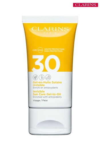 Clarins Invisible Sun Care Gel-To-Oil UVB/UVA 30 for Face 50ml (L83812) | £24