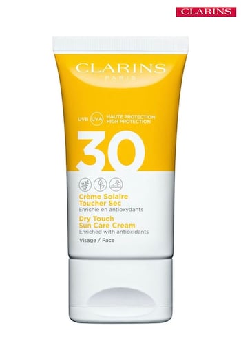 Clarins Dry Touch Sun Care Cream UVB/UVA 30 for Face 50ml (L84218) | £24