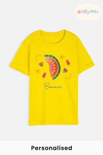 Personalised Water Melon T-Shirt by Dollymix (L87452) | £17