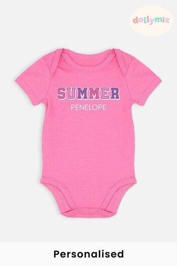 Personalised Summer Baby Bodysuit by Dollymix (L87652) | £14
