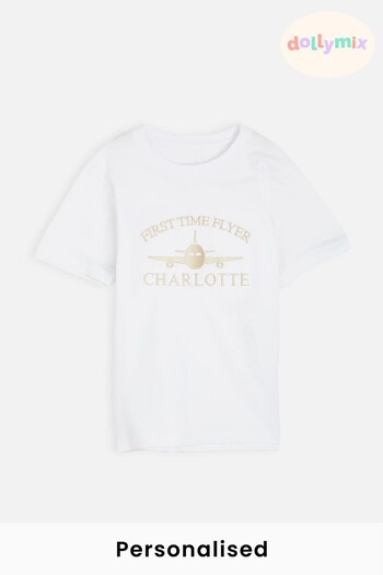 Personalised First Time Flyer T-Shirt by Dollymix (L87724) | £17
