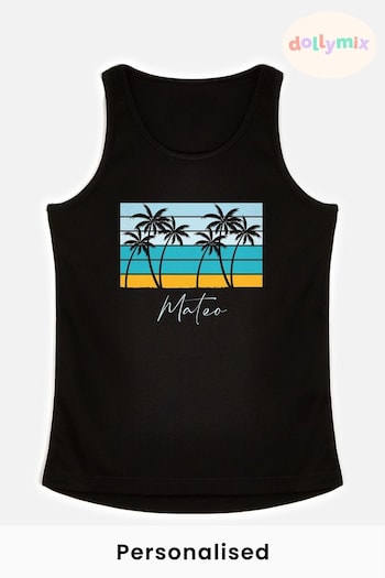 Personalised Palm Tree Vest by Dollymix (L89939) | £9