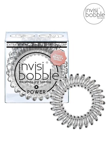 Invisibobble Power Crystal Clear Hair Ties 3 Pack (L93439) | £7