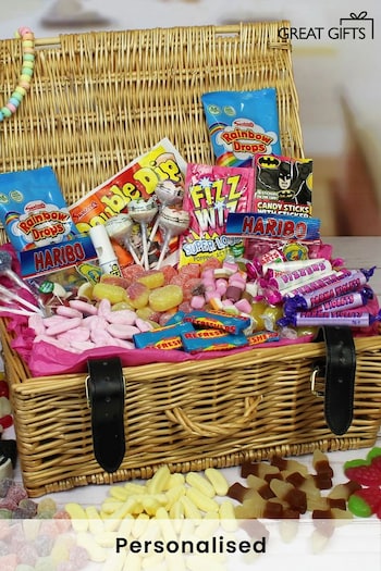 Personalised Retro Sweet Hamper by Great Gifts (L96597) | £43