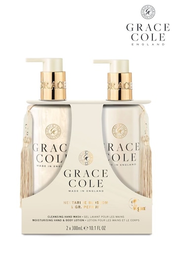 Grace Cole Nectarine Blossom & Grapefruit Hand Care Duo Set 2x300ml (L97599) | £20