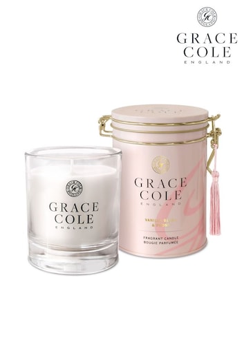 Grace Cole Vanilla Blush & Peony Candle 200g (L97714) | £20