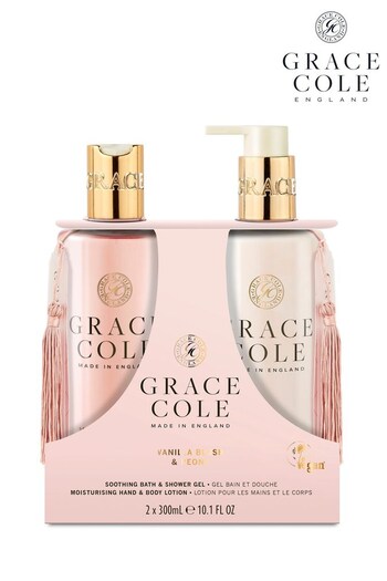 Grace Cole Vanilla Blush & Peony Body Care Duo Set 2x300ml (L97720) | £20