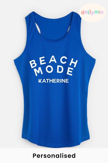 Personalised Beach Mode Vest by Dollymix (L98047) | £12